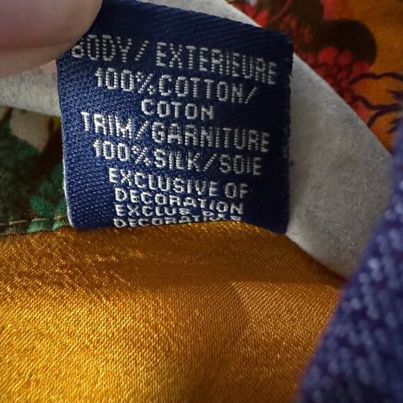 Robert Graham Floral Embroidered Cotton Silk Flip Cuff Multicolored Shirt Sz XL - Picture 8 of 8